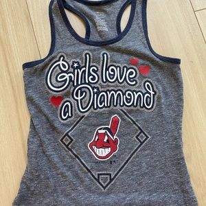 Girls Cleveland Indians tank